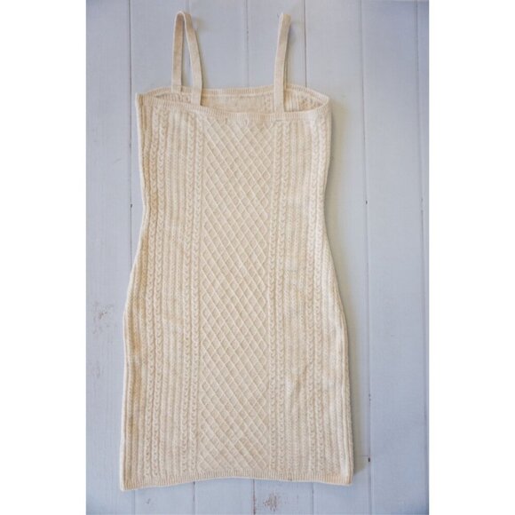 House Of Harlow 1960 Fisherman Cable Knit Sweater Dress, Size L - Picture 6 of 7